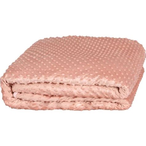 DreamZ Weighted Blanket Cover Quilt Duvet Doona Bed Warm Relax Single 198x122cm Pink Colour ...