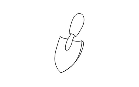 How to Draw a Trowel? | Step by Step Trowel Drawing for Kids