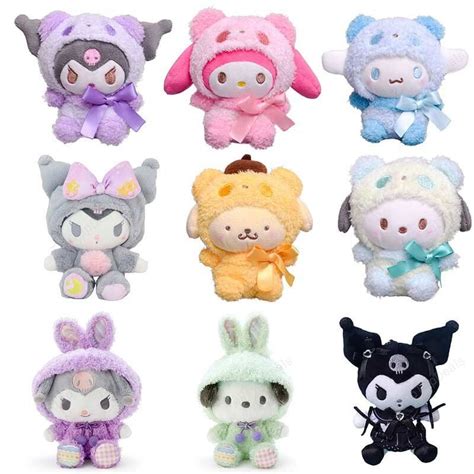 Sanrio Plush Toys Cute Kuromi Plushie Keychain Sanrio Accessories Home ...