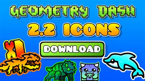 Geometry Dash 2.2 | New Icons texture pack v7 - YouTube