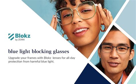 Amazon.com: ZENNI Blue Light Blocking Glasses for Women TR90 Stylish ...