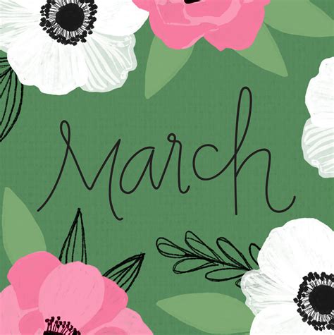 FREE March Desktop Background & Wallpaper – Pen & Paint