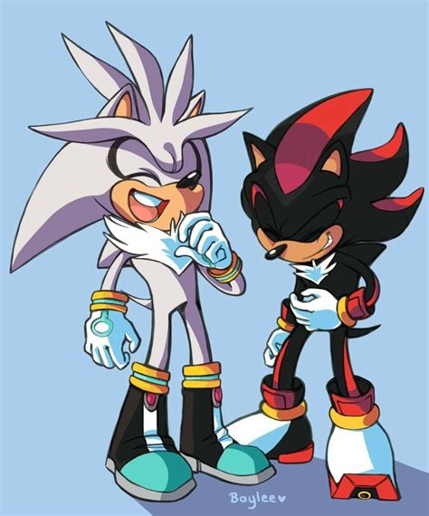 Silver and Shadow Laughing | Shadow the hedgehog, Sonic and shadow, Sonic fan characters