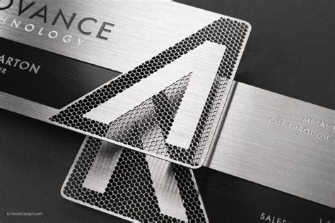 METALLIC business card templates! | RockDesign.com | Metal business cards, Modern business cards ...