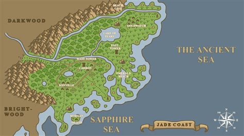 Jade Coast Map by ZoraTheTwilightDrake on DeviantArt