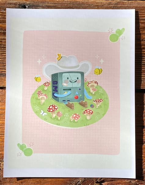 Bmo // Illustration // Adventure Time // Beemo Drawing // - Etsy