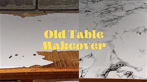 Old Table Makeover // First Time Trying This - YouTube