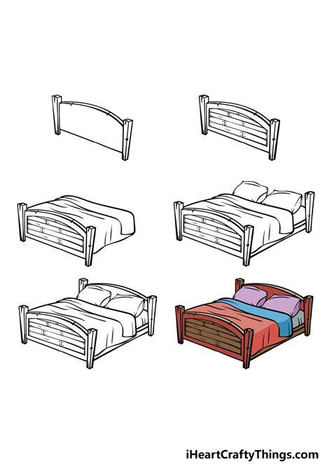 How to Draw a Bed With a Person in It Easy How to Draw a Bed - Aube Tarm2000