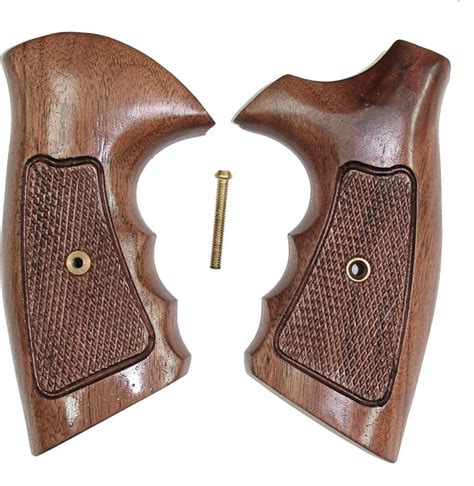 Smith & Wesson J Frame Walnut Combat Grips With Finger Grooves