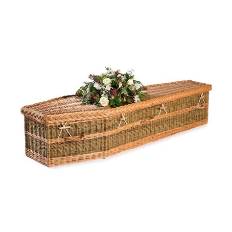 English Willow Wicker Coffin - For Burial or Cremation / Free Delivery