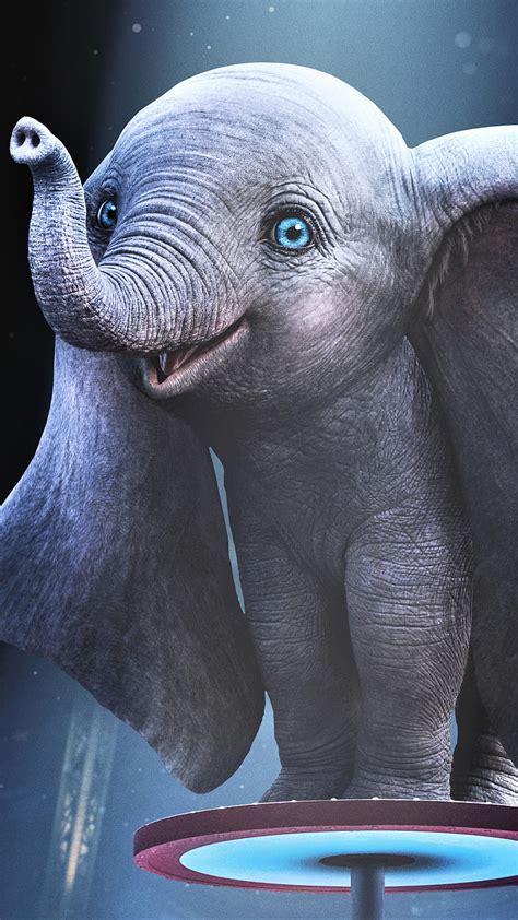 Dumbo Poster, animation, cartoon, cute, elephant, happy, fantasy, movie, hollywood, HD phone ...