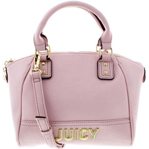 Juicy Couture Womens Blank Check Pink Logo Satchel Handbag Purse Small BHFO 5101 | eBay