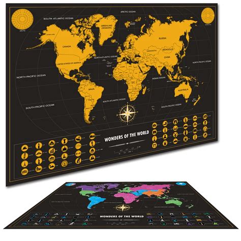 World Map Personalized Vintage Travel World Map Poster Sticker Vacation National geographic ...
