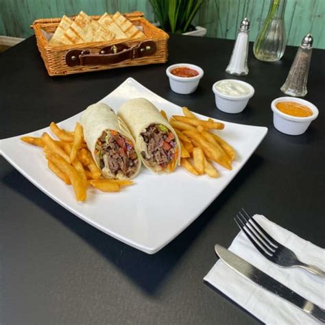 Mix Beef & Lamp and Chicken Doner Wrap - Laila Turkish & Mediterranean ...