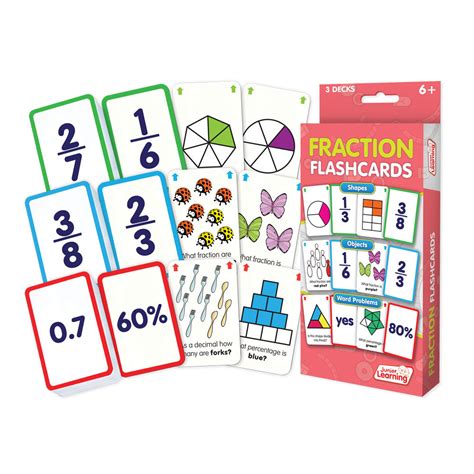 Fraction Flashcards - Math Manipulatives, Supplies & Resources | EAI Education