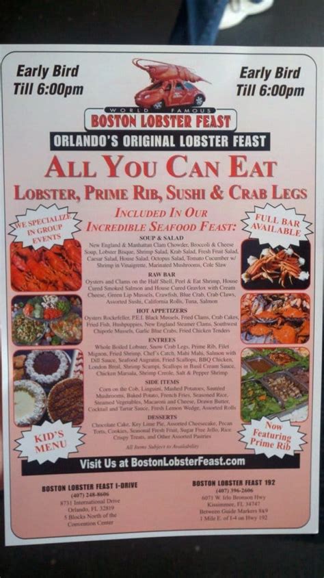 Boston Lobster Feast Coupons Printable