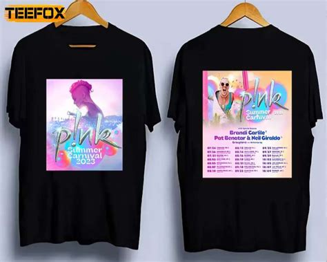 Pink Summer Carnival 2023 Tour Concert T-Shirt