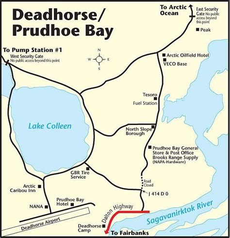 Map Of Deadhorse Alaska - Cities And Towns Map