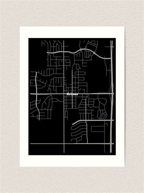 "Grimes Iowa Map | Map Of Grimes Iowa | Modern Map Of Grimes Iowa | Grimes Map| Perfect Gift ...