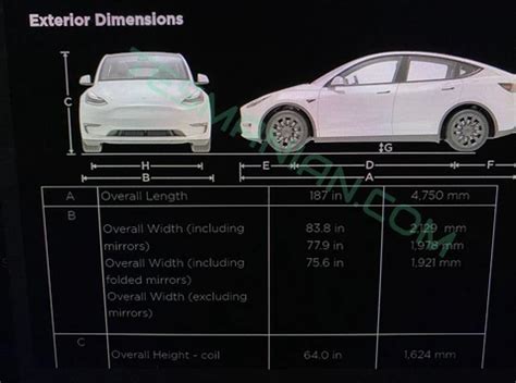 Tesla Model Y dimensions and other details emerge as first deliveries ...