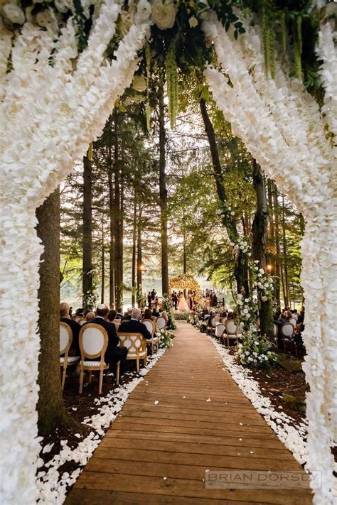 Woodland Wedding Ceremony | Forest theme wedding, Forest wedding ...