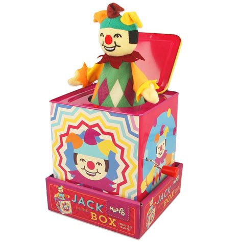 Majigg Jester Jack in The Box, Traditional Musical Wind up Toy ...