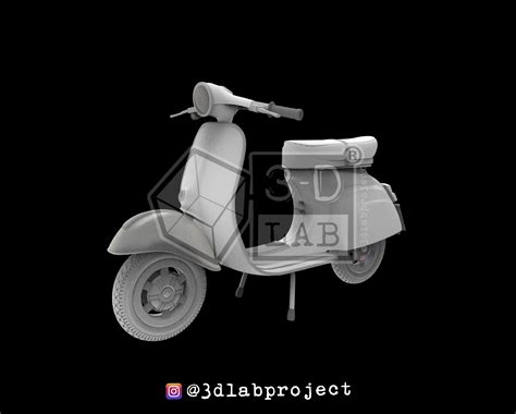 STL file Vespa PX150 - 1960・3D printing design to download・Cults