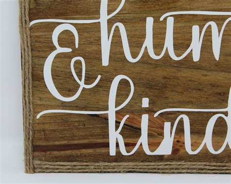 Always Stay Humble & Kind Wood Sign Rustic Farmhouse Style | Etsy