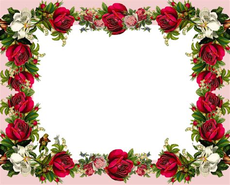 Latestphotoshopimages Rose Frame Flower Frame Png Rose Frame | My XXX ...