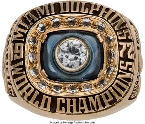 1972-73 Miami Dolphins Super Bowl VII Salesman's Sample Ring, With | Lot #82161 | Heritage Auctions