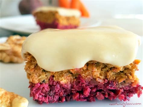 Raw Carrot Beetroot Cake with Cashew Cream Frosting - Vegan and GF