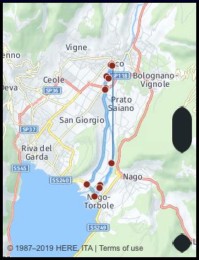 What is the distance from Nago Torbole Italy to Arco Italy? Google Maps ...