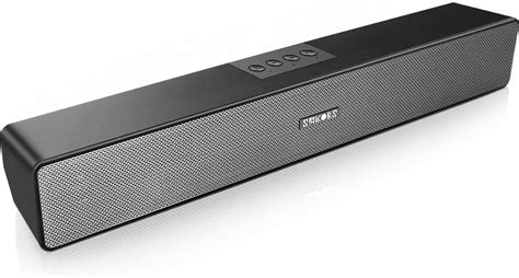 Computer Speakers, SAKOBS Bluetooth 5.0 Wireless PC Sound Bar, Stereo USB Powered 20W Computer ...