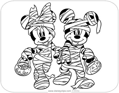 Disney Halloween Coloring Pages (3) | Disneyclips.com