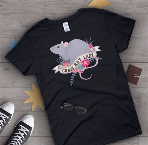 Rat Shirt Women Rat Lover Gift Cute Rat T-shirt Pet Lover | Etsy