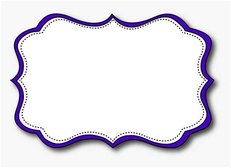 Borders And Frames Printable Labels Name Tags Paper Cute Name | Name ...