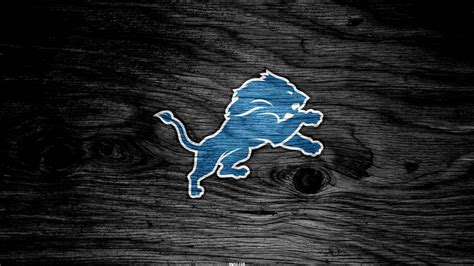 Download Detroit Lions Black Logo Wallpaper | Wallpapers.com