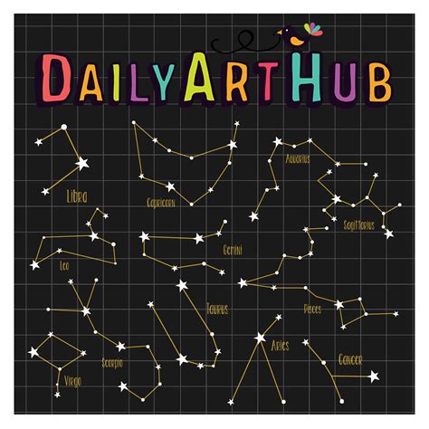 Constellation Clip Art Set – Daily Art Hub – Free Clip Art Everyday