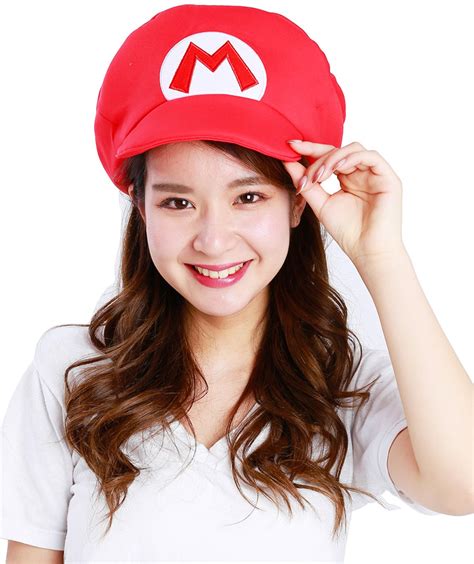 Buy SAZAC Super Mario Bros. Embroidered Adult Costume Cap - Mario ...