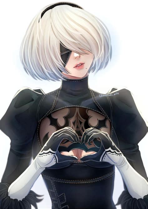 I re-drew and digitally painted the 2B character poster for Soul ...