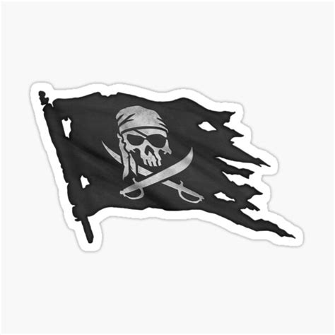 "Pirate Flag Jolly Roger" Sticker for Sale by Boneheadz | Redbubble