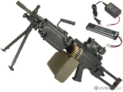 G&P M249 SAW Airsoft AEG Rifle (Model: Ver2 / Para / Add Battery ...