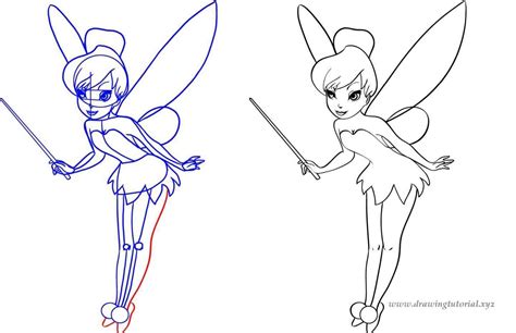 Tinkerbell Easy Drawing at GetDrawings | Free download