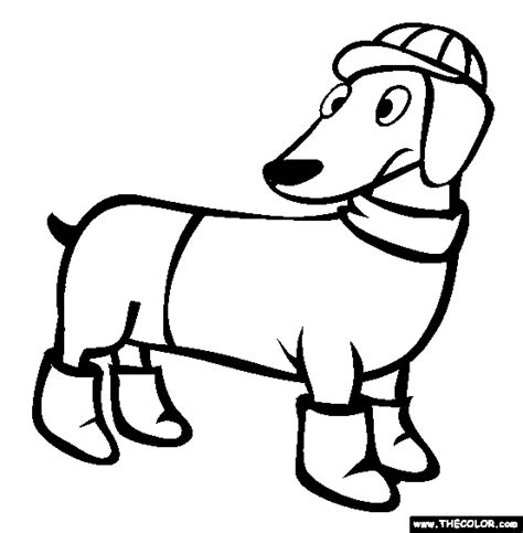 Sausage Dog Colouring Pages - Gerald Johnson's Coloring Pages