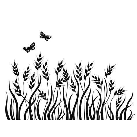 Wheat tattoo idea, do 5 and incorporate the three butterflies for my kids, 5 stalks for my whole ...