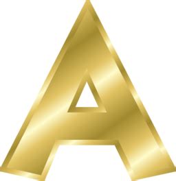 Effect Letters Alphabet Gold Clipart | i2Clipart - Royalty Free Public ...