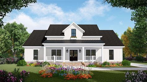 HPG-2107-1: Oak Hill | Modern farmhouse plans, Country style house ...