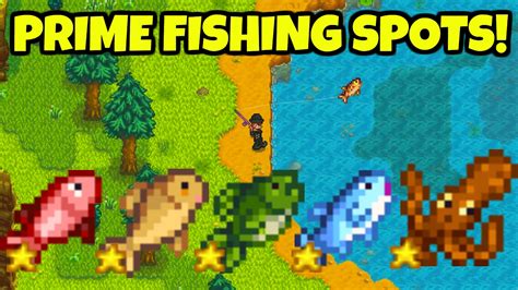 The Best Fishing Locations In Stardew Valley! - Fishing Tips \U0026 Tricks | fishing spots ...