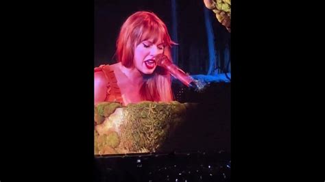 Taylor Swift Cries While Performing “Champagne Problems” After Breakup Live Eras Tour - YouTube