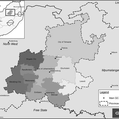 Map of the Gauteng City-Region (Source: GCRO) | Download Scientific Diagram